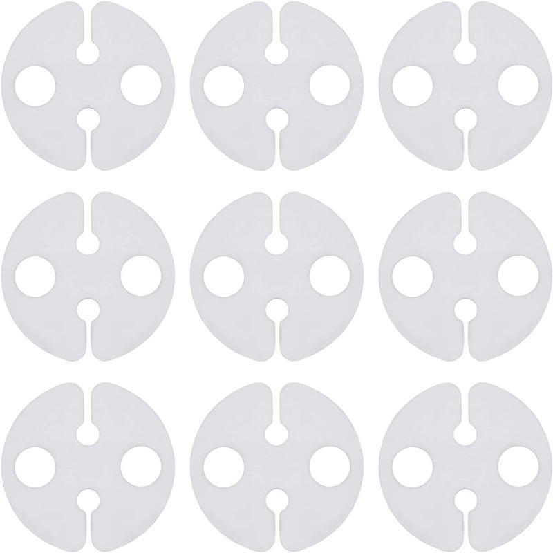 Okuna Outpost Balloon Sealer Clips - 200-Pack White Plastic, 1-Inch Round - For Helium Use - Image 4